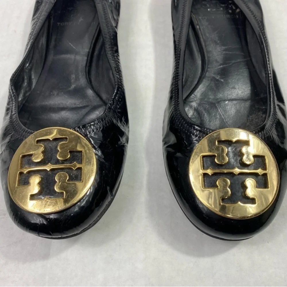 TORY BURCH Reva Patent Leather Ballet Flats